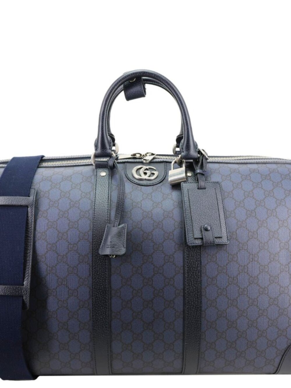 Gucci  GG Supreme Canvas Duffle Bag Navy Blue 724612